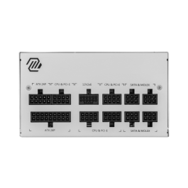 MSI MAG A850GL PCIE5 WHITE Fuente de Alimentación 850W 80 PLUS Gold ATX Blanco Cableado Totalmente Modular Ref. 306-7ZP8A24-CE0