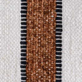 Cojín Blanco-Marrón Algodón/Terciopelo 30 X 50 cm