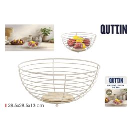 Inde Frutero Cesta Lua Quttin de Mimbre - 28.5 x 28.5 x 13 cm (12 Unidades) Precio: 78.3717. SKU: B16NWA2DRM