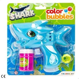 Pistola pompas tiburon eléctrica color bubbles 17 cm Pistola pompas tiburon eléctrica color bubbles 17 cm