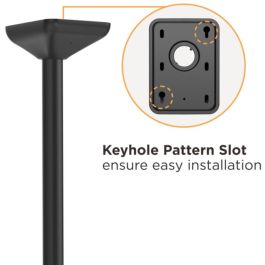 Equip Soporte de Techo para 3 Monitores/TV 45-50" (127cm) 150kg Inclinable Negro/Plata Gestión de Cables