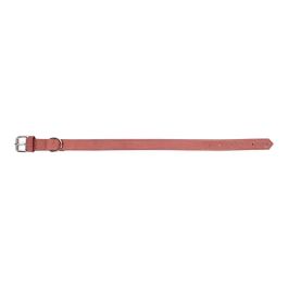 Gloria Collar Oasis 35 cm X 12 mm Rosa para Perro de Piel Nobuck Doble Capa Reforzado