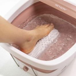 Revlon RVFB7034E Thalasso Baño de pies plegable, Calentador de agua, Burbujas, Masaje Acupresión, Aceites Esenciales, Silencioso