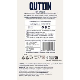 Quttin - Set de 2 cuchillas para peluquería oscilante NERO (12 Cajas) Quttin - Set de 2 cuchillas para peluquería oscilante NERO (12 Cajas)