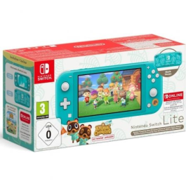 Nintendo Switch Lite Azul Turquesa + Juego Nintendo Animal Crossing New Horizons Nintendo Switch Lite Azul Turquesa + Juego Nintendo Animal Crossing New Horizons