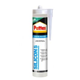 Pattex Silicon 5 Silicona Universal Transparente Acética para Baños, Cocinas y Ventanas 280 ml Precio: 4.79000038. SKU: B1GG3PP357