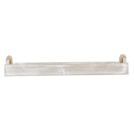 DKD Home Decor Bandeja Scandi de MDF Color Beige, Set de 2 Unidades, Medidas: Ancho 40 x Largo 30 x Alto 6 cm