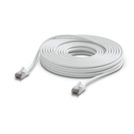 Ubiquiti Cable de Red Cat 6A Ethernet 15 m, 10 GbE, PoE++, Termoplástico, Blanco, TPE, UTP