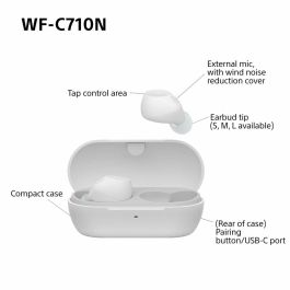 Auriculares Inalámbricos con Estuche de Carga Sony WFC710NW BLANCO Blanco