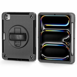 4smarts 541161 Funda RuggedCaseGRIP para Apple iPad Pro 11" (M4.2024), de Policarbonato y TPU, color Negro