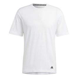 Camiseta de Manga Corta Hombre Adidas Base Blanco 42