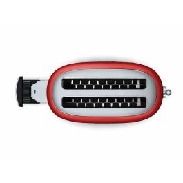 Smeg TSF02RDEU Tostadora de Pan para 4 Rebanadas, 2 Ranuras, Diseño Retro Estilo Años 50, Color Rojo
