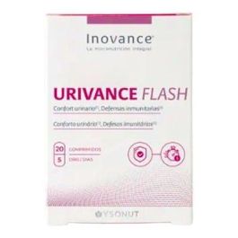 INOVANCE Urivance Flash 20 Comprimidos, D-Manosa, Arándano Rojo, Vitamina C para Vías Urinarias e Inmunidad Precio: 14.4999998. SKU: B1EWG7T5K9