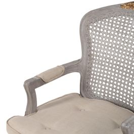 Sillón Gris-Beige Dm-Madera Salón 58 X 52 X 98,50 cm