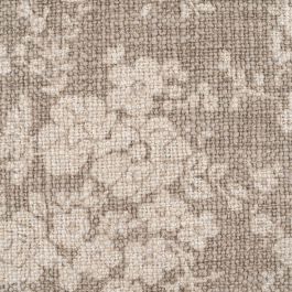 Cojín Flores Beige Oscuro 45 X 45 cm