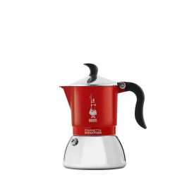 Cafetera Italiana Bialetti FIAMMETTA INDUCTI Rojo Acero Inoxidable 2 Tazas