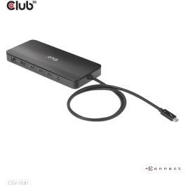 Club3D Docking Station Thunderbolt 4 11-en-1 para 2 Pantallas, USB, Ethernet, Lector SD, 140W Negro