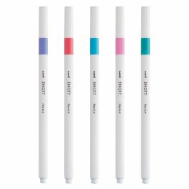 Uni-Ball Emott Rotuladores de Escritura y Dibujo, Estuche 5 Ud, Colores Dulces: Ultravioleta, Rosa Coral, Azul Claro, Rosa Claro, Verde Esmeralda Uni-Ball Emott Rotuladores de Escritura y Dibujo, Estuche 5 Ud, Colores Dulces: Ultravioleta, Rosa Coral, Azul Claro, Rosa Claro, Verde Esmeralda