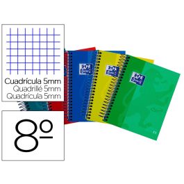 Cuaderno Espiral Oxford Ebook 4 Tapa Extradura 8 120 Hojas Cuadricula 5 mm Colores Surtidos Touch 5 unidades