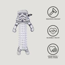 Cerdá Mordedor para Perro Star Wars - Juguete para Masticar de Color Gris - Dimensiones: 9.0 x 28.0 x 6.0 cm Cerdá Mordedor para Perro Star Wars - Juguete para Masticar de Color Gris - Dimensiones: 9.0 x 28.0 x 6.0 cm