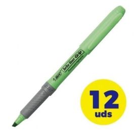 Marcador Fluor Bic Brite Liner Grip Verde 12 unidades Precio: 8.79000023. SKU: B17DYL79X7
