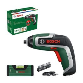 Bosch IXO 7 Atornilladora a Batería 3.6V con 32 Accesorios, Portabrocas Rápido, 3-5.5 Nm, Luz LED, Negro/Verde