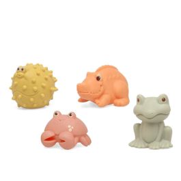 KioKids Set De 4 Animalitos Antimoho Para El Baño con Trigo para Bebé +3 Meses Multicolor
