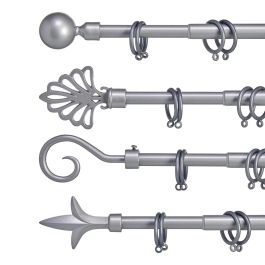 Barra Cortina Plata 170 320Cm Surtidos Pun Giftdecor (8 Unidades) Barra Cortina Plata 170 320Cm Surtidos Pun Giftdecor (8 Unidades)