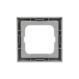 BUSCH-JAEGER BJ 1721-183K Future Linear Alusilber, Marco para mecanismo interruptor de luz, 1 módulo