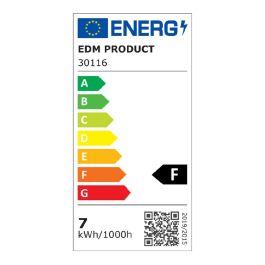 Edm Flexo LED Sobremesa 7W 400LM 4000K Luz Día Blanco 13x9x33cm