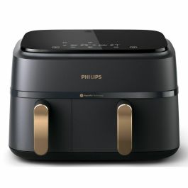 Philips NA352/04 Freidora sin aceite 9L Doble cesta Pantalla táctil + Accesorios Negra Philips NA352/04 Freidora sin aceite 9L Doble cesta Pantalla táctil + Accesorios Negra