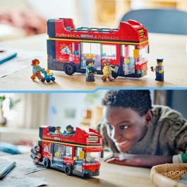 LEGO City 60407 Autobús Rojo de Dos Pisos, Autobús de Juguete, Vehículo para Niños a Partir de 7 Años