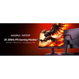 Koorui Monitor Gaming G2721P QHD 27" 2560x1440 200Hz 1ms IPS Negro