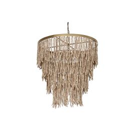 Lampara Techo Balines DKD Home Decor Natural Dorado 70 x 157 x 70 cm