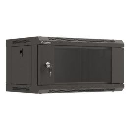 Lanberg WF03-5304-10B Armario Rack de Pared 4U Negro, con Capacidad 60 kg, Bloqueo y Rieles Lanberg WF03-5304-10B Armario Rack de Pared 4U Negro, con Capacidad 60 kg, Bloqueo y Rieles