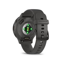 Reloj GPS conectado - GARMIN - Venu 3S - 30,4mm (1.2) - Acero gris, caja gris oscuro y correa de silicona gris oscuro