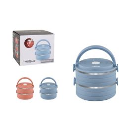 Set de Fiambreras ThermoSport Azul Rojo Acero Plástico 600 ml 2 Piezas (6 Unidades)