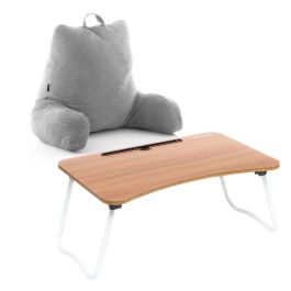 Pack Mesa Plegable Auxiliar Multiuso y Almohada de Lectura con Apoyabrazos InnovaGoods Precio: 49.50000011. SKU: B1GYRDYMJ2