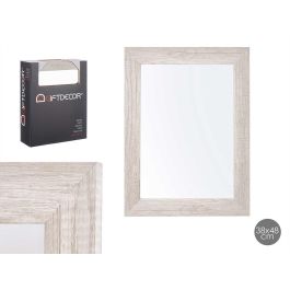 Espejo 38x48 cm marco gris natural Giftdecor - Madera MDF y vidrio (6 Unidades) Precio: 41.50000041. SKU: S3606155