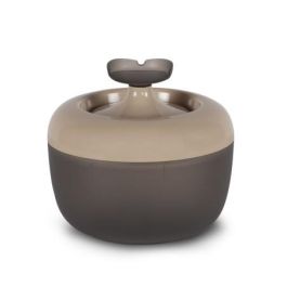 Nayeco 2 W Fuente de Agua Automática para Gatos y Perros Pequeños 1.7L con Filtro y Kit Montaje Fácil Málaga Tulipan-Moca