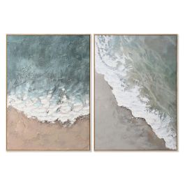 Cuadro Home ESPRIT Blanco Beige Turquesa Abstracto Playa 102,6 x 4,3 x 142,6 cm (2 Unidades) Precio: 247.50000055. SKU: B1CHZ9L9FM