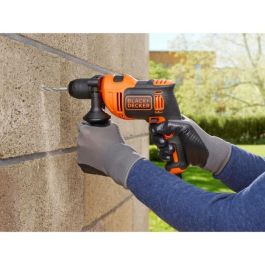 Black & Decker Taladro de Percusión 710W | 1 Velocidad (0-2800 rpm), 47600 ipm para Concreto, Portabrocas Auto-bloqueante 13mm