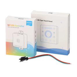 BanIanX SP536E Controlador Tira LED COB Digital App, Voz y Control Remoto Compatible con Alexa y Google Home