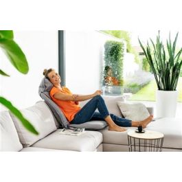 Beurer MG-330 Asiento de Masaje Shiatsu Gris con 4 Cabezales para Eliminar Tensiones
