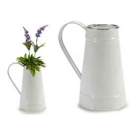 Jarra Lechera Blanca Filo Plata Ibergarden 17x19.5x11.3 cm, 1000 ml (24 Unidades) Precio: 60.78999949. SKU: S3606638