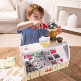 Melissa & Doug SPI6074905 - Juego de simulación Dispensador de Helado con Accesorios - 28 Piezas - Edades 3+