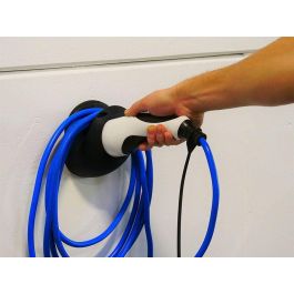 go-e Soporte de Cable Type 2 para Cable Cargador Coche Eléctrico - Montaje en Pared, Almacenamiento Seguro