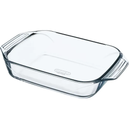 Pyrex 3426470297912 Juego de 4 Fuentes para Horno de Vidrio Rectangular 27/31/35/39 cm