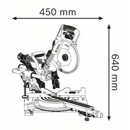 Sierra de inglete radial BOSCH PROFESIONNAL GCM 8 SDE - 261 mm - 30 mm - 1600W Sierra de inglete radial BOSCH PROFESIONNAL GCM 8 SDE - 261 mm - 30 mm - 1600W