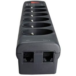 Eaton Regleta Protectora Supresor de Sobretensiones, 6 Tomas Tipo FR, Protección de Línea Telefónica y Eléctrica, 2.50 kVA, 230 V CA